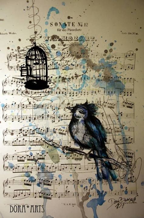 sheet music art projects