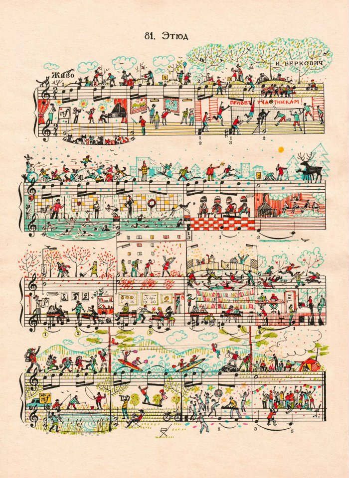 sheet music art projects