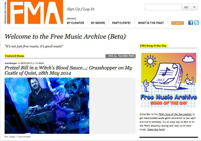 freemusicarchive free music download sites