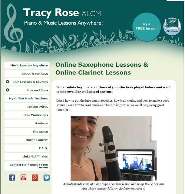 musiclessonsanywhere Clarinet Lessons for Beginners