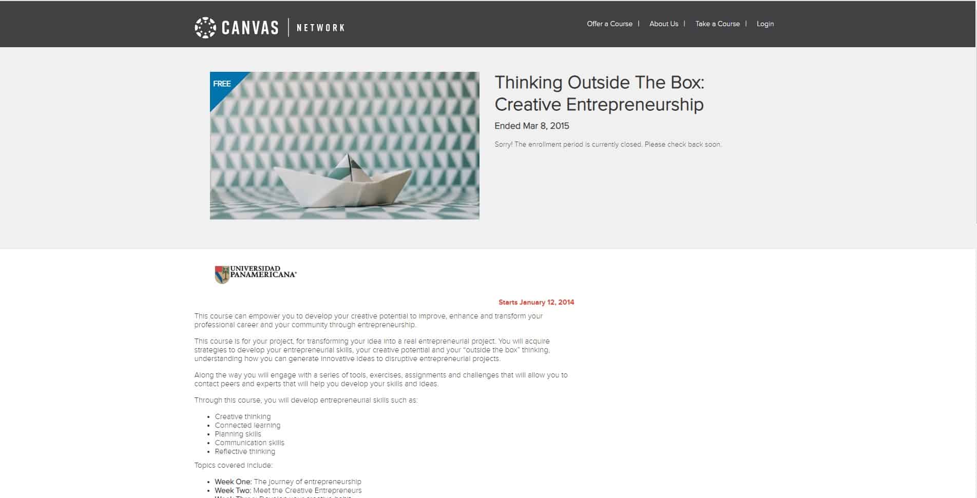 Canvas Learn Entrepreneurship Lessons Online