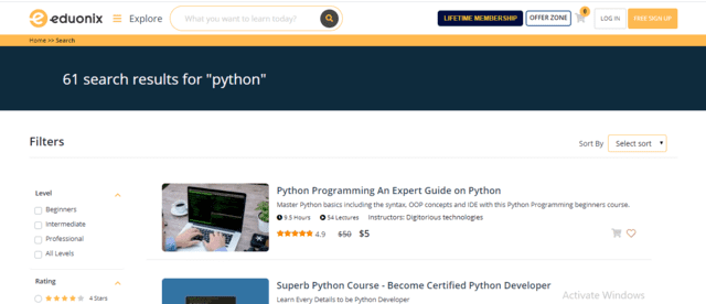 Eduonix Learn Python Lessons Online