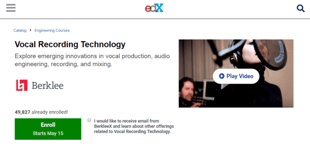 EDX Learn Vocal Lessons Online