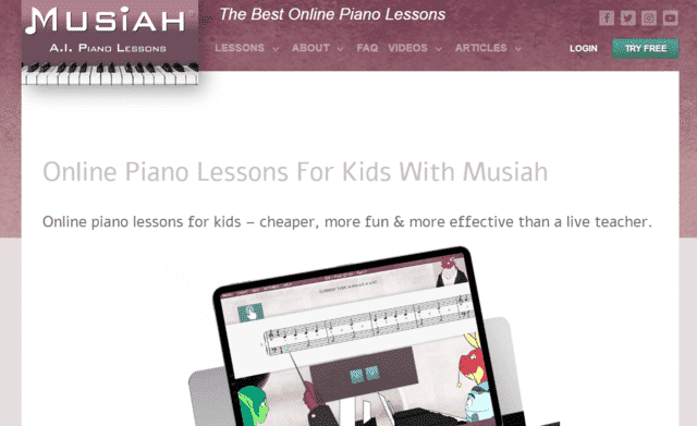 Free Online Piano Lessons for Kids