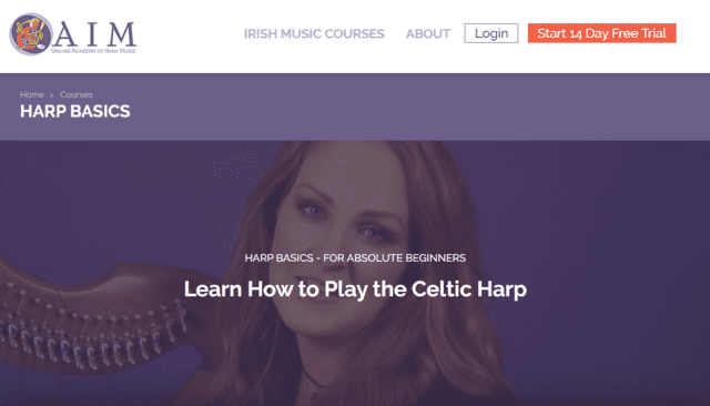 OAIM Learn Harp Lessons Online