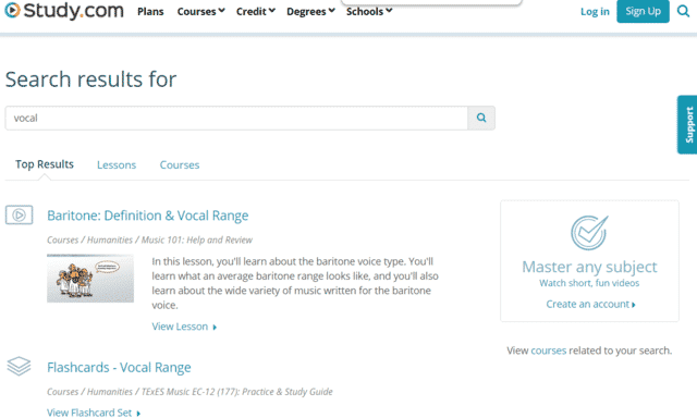 Study Learn Vocal Lessons Online
