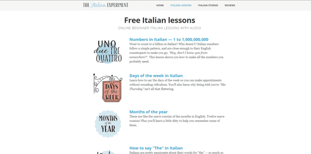 Theitalianexperiment Learn Italian Lessons Online