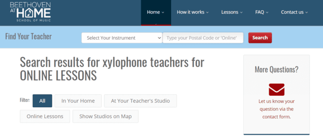 beethovenathome learn xylophone lessons online