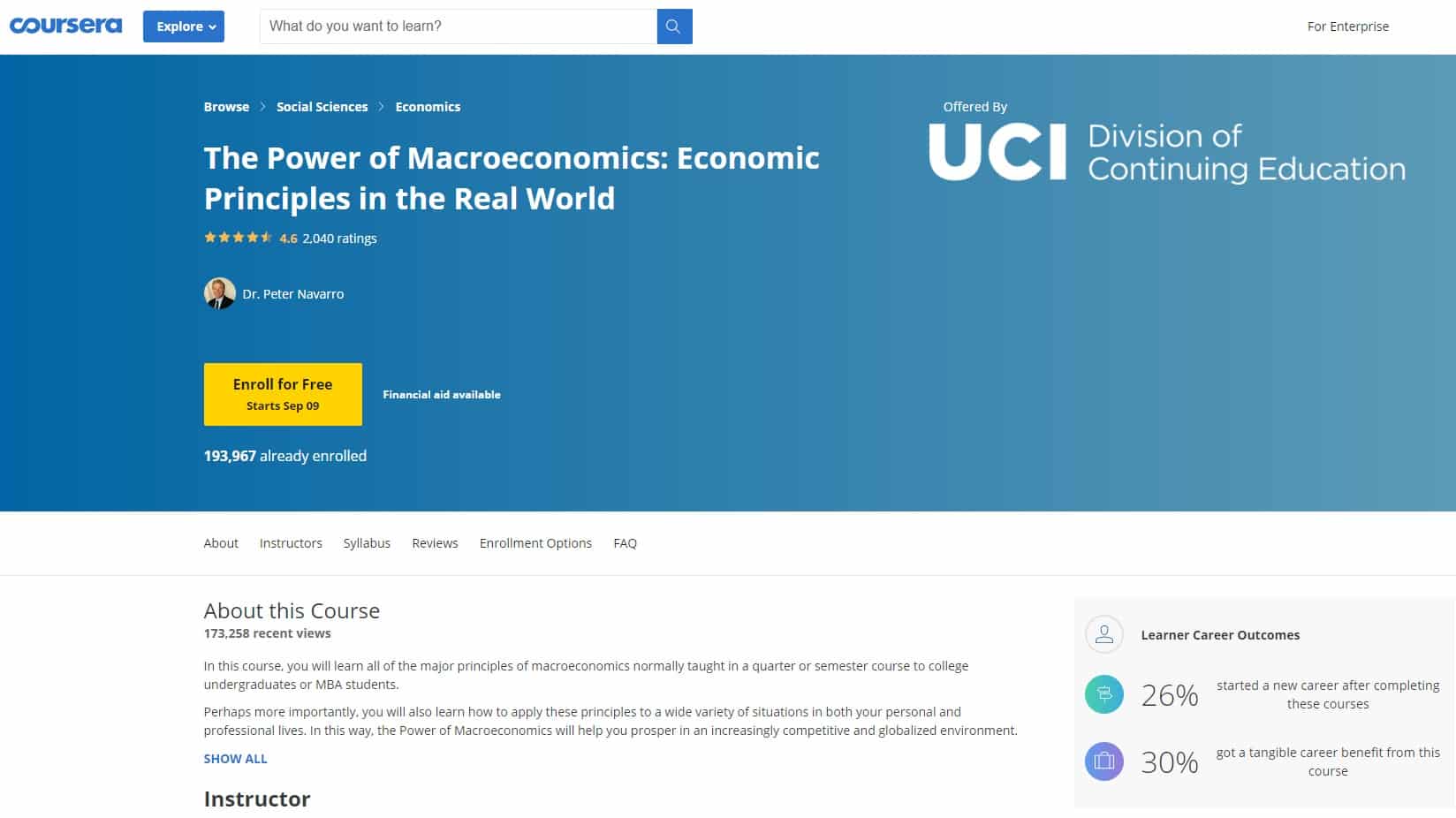 Coursera 2 Economics Lessons for Beginners