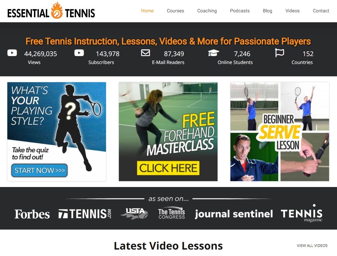 EssentialTennis Tennis Lessons for Beginners