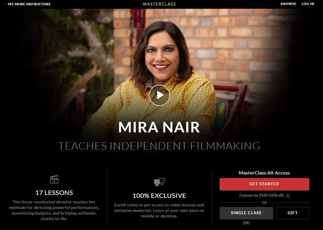 MasterClass Mira Nair Independent Filmmaking Lessons for Beginners
