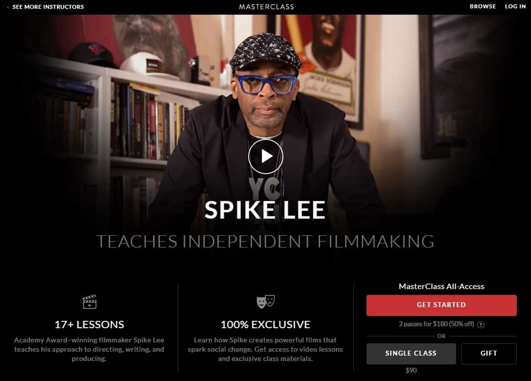 MasterClass Spike Lee Independent Filmmaking Lessons for Beginners