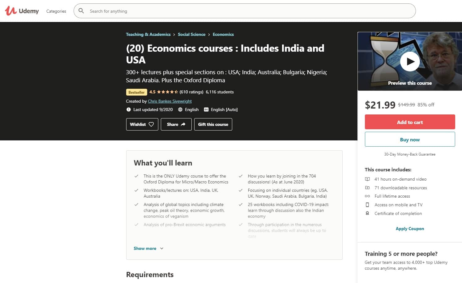 Udemy 1 Economics Lessons for Beginners