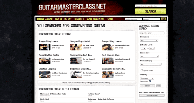 guitarmasterclass learn guitar songwriting lessons online