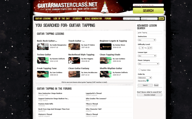 guitarmasterclass learn guitar tapping lessons online