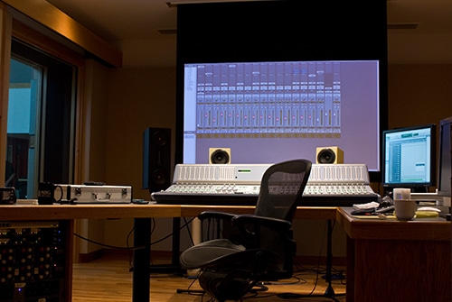 Digi design pro tools studio control room