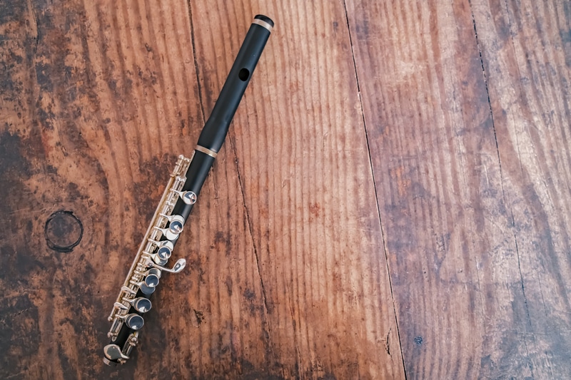 A wood flute