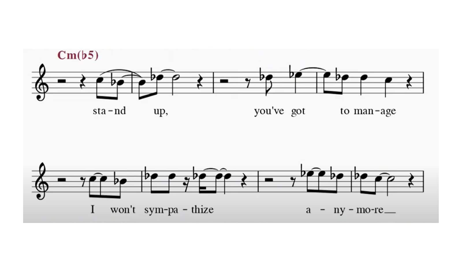 Entry of Björk’s vocals establishing the Locrian mode